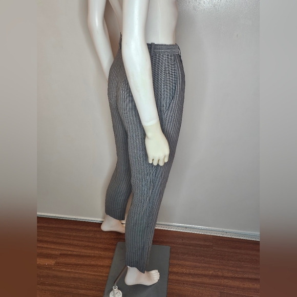 Max Studio Gray Pinstripe Trousers Size S - Picture 7 of 8